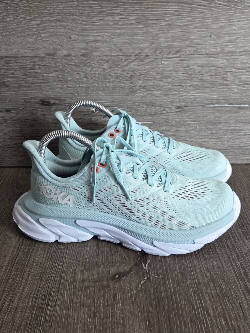 HOKA One One Clifton Edge 'Eggshell Blue' Running Shoes Size 7